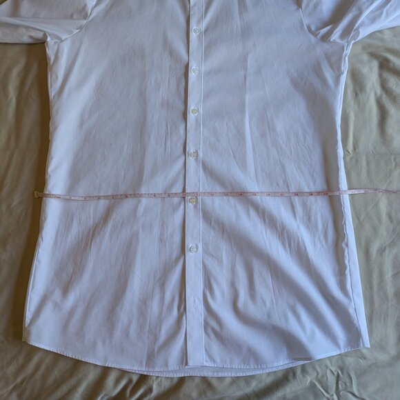 Olymp Level 5 Five business body fit white dress shirt men 17.5/44 - Picture 5 of 10
